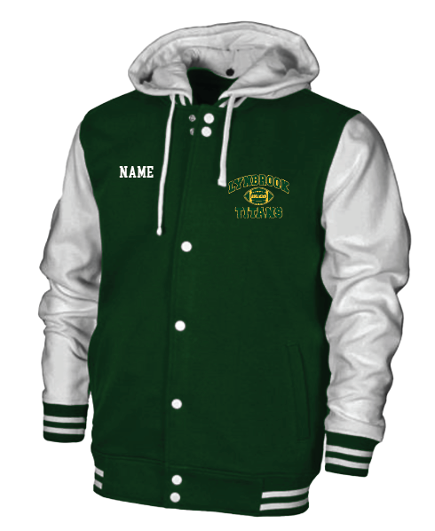 LYNBROOK TITANS FOOTBALL AND CHEER  Printed and Embroidered Letterman Varsity Jacket