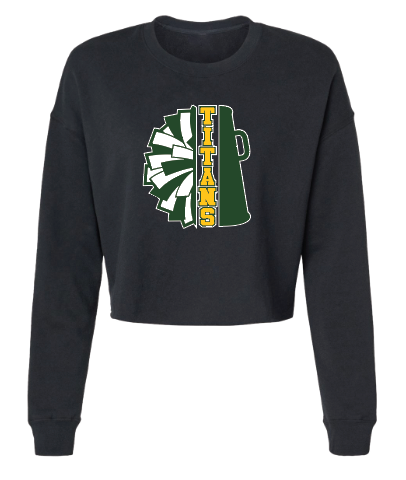 LYNBROOK TITANS FOOTBALL AND CHEER CROPPED CREWNECK