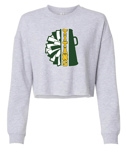 LYNBROOK TITANS FOOTBALL AND CHEER CROPPED CREWNECK