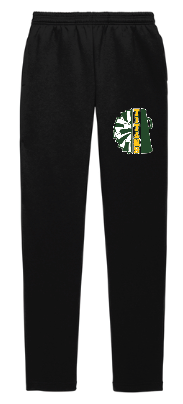 LYNBROOK TITANS FOOTBALL AND CHEER  OPEN BOTTOM SWEATPANTS