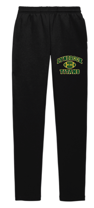 LYNBROOK TITANS FOOTBALL AND CHEER  OPEN BOTTOM SWEATPANTS