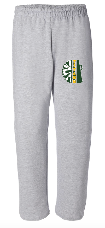 LYNBROOK TITANS FOOTBALL AND CHEER  OPEN BOTTOM SWEATPANTS