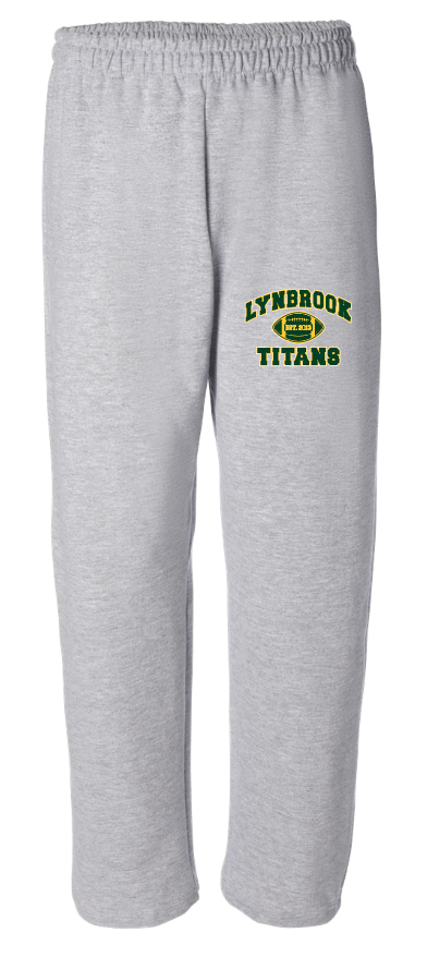 LYNBROOK TITANS FOOTBALL AND CHEER  OPEN BOTTOM SWEATPANTS