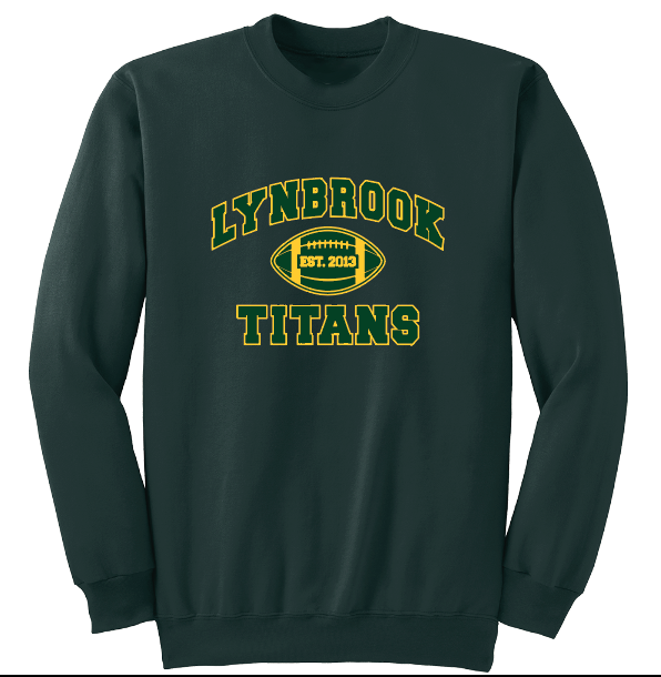 LYNBROOK TITANS FOOTBALL AND CHEER CREWNECKS