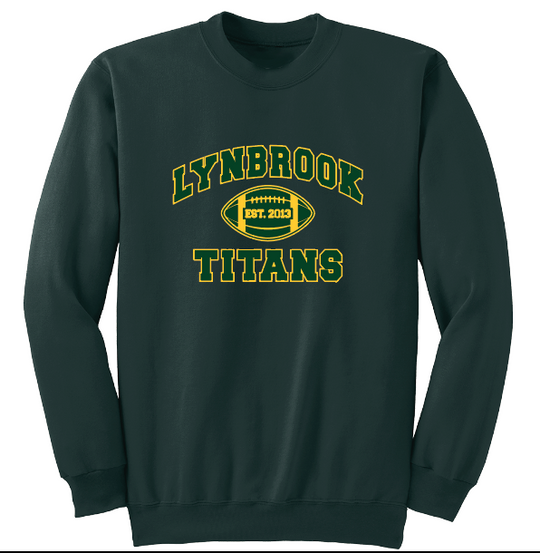 LYNBROOK TITANS FOOTBALL AND CHEER CREWNECKS
