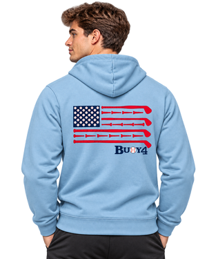 Buoy4 Baseball Flag Hoodie