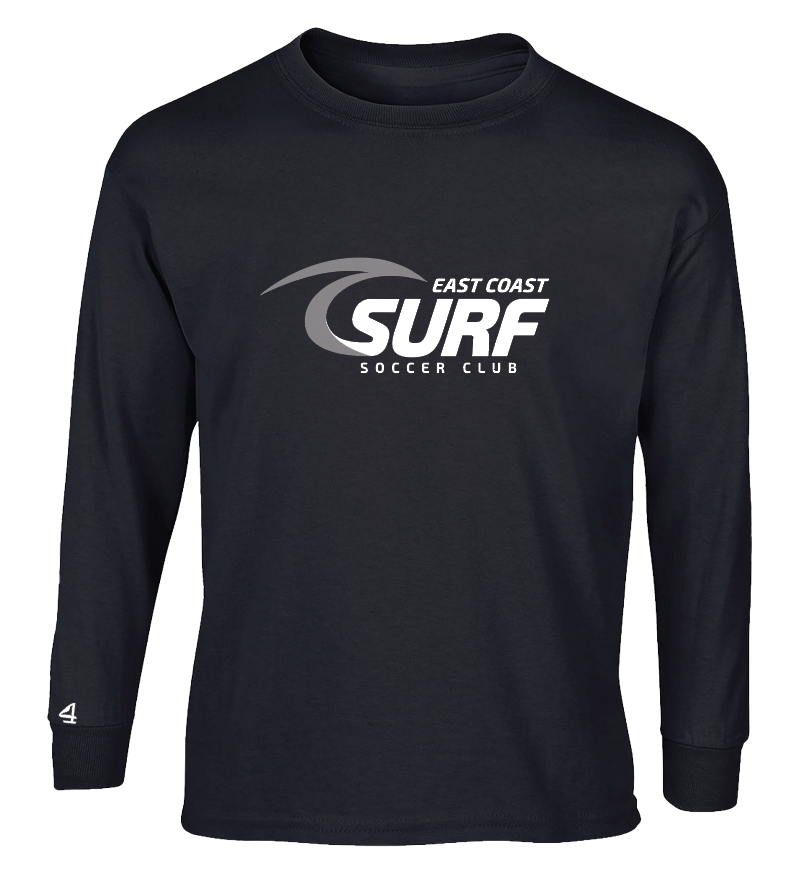 East Coast Surf Soccer Club Logo Long sleeve T-shirt