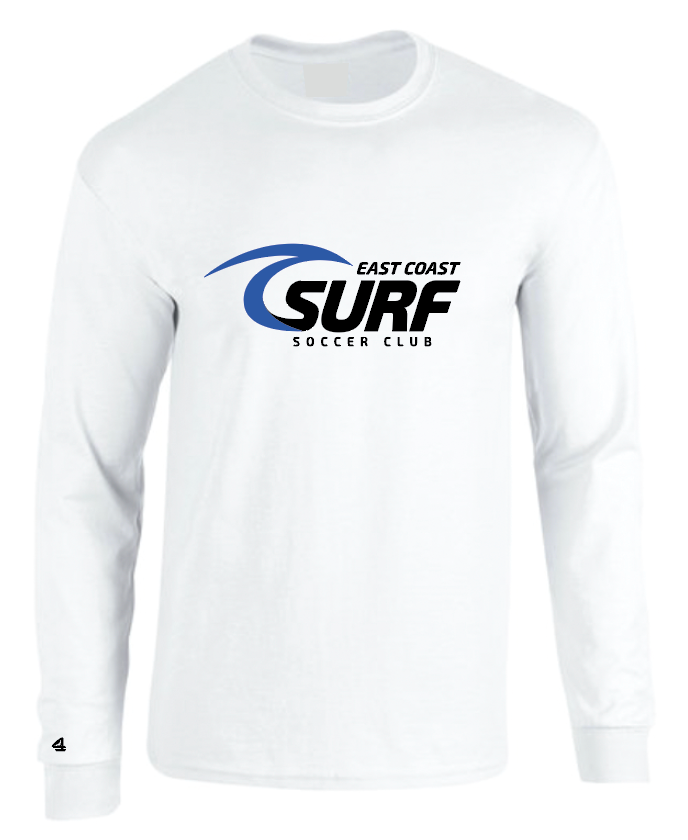 East Coast Surf Soccer Club Logo Long sleeve T-shirt