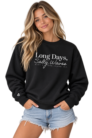 Buoy4 Long Days Salty Waves Crewneck Sweatshirt