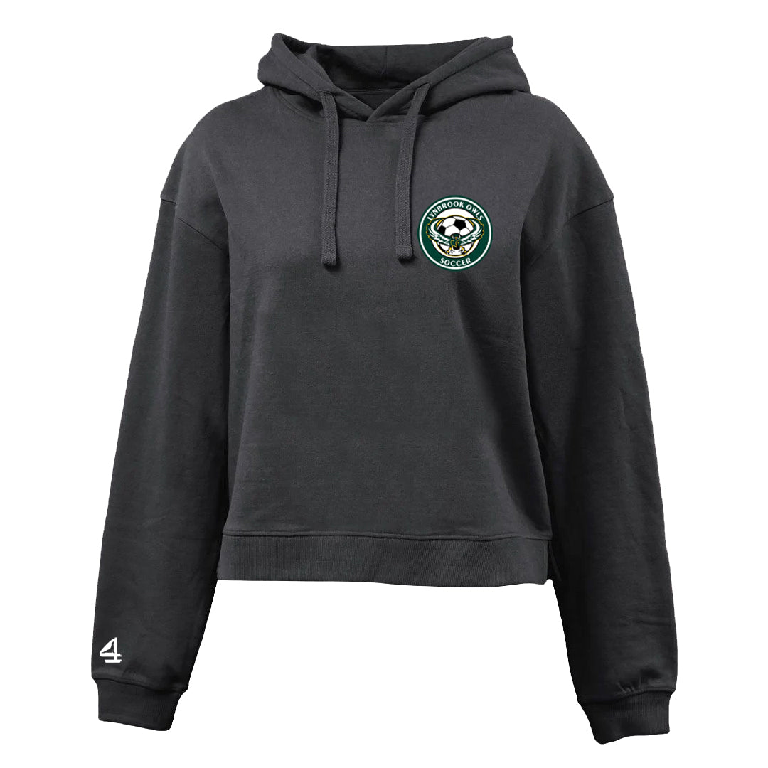 Lynbrook Owls Soccer Cropped Fleece Hoodie