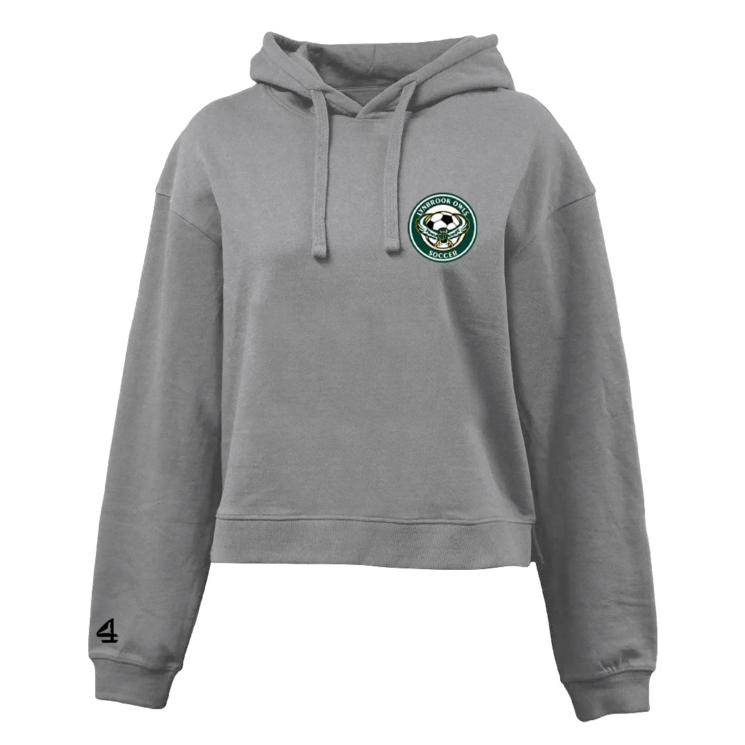 Lynbrook Owls Soccer Cropped Fleece Hoodie