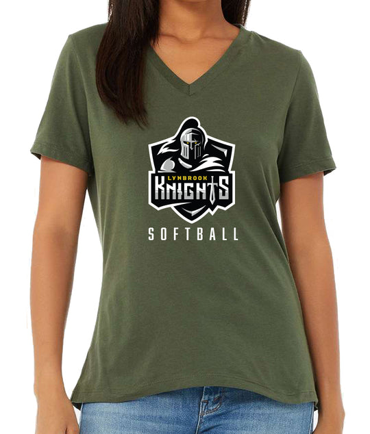 Lynbrook Knights Short Sleeve V-neck Tees