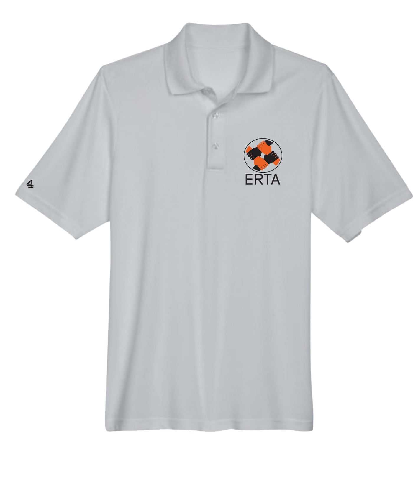 East Rockaway Teachers Association hands logo Mens Embroidered Polo