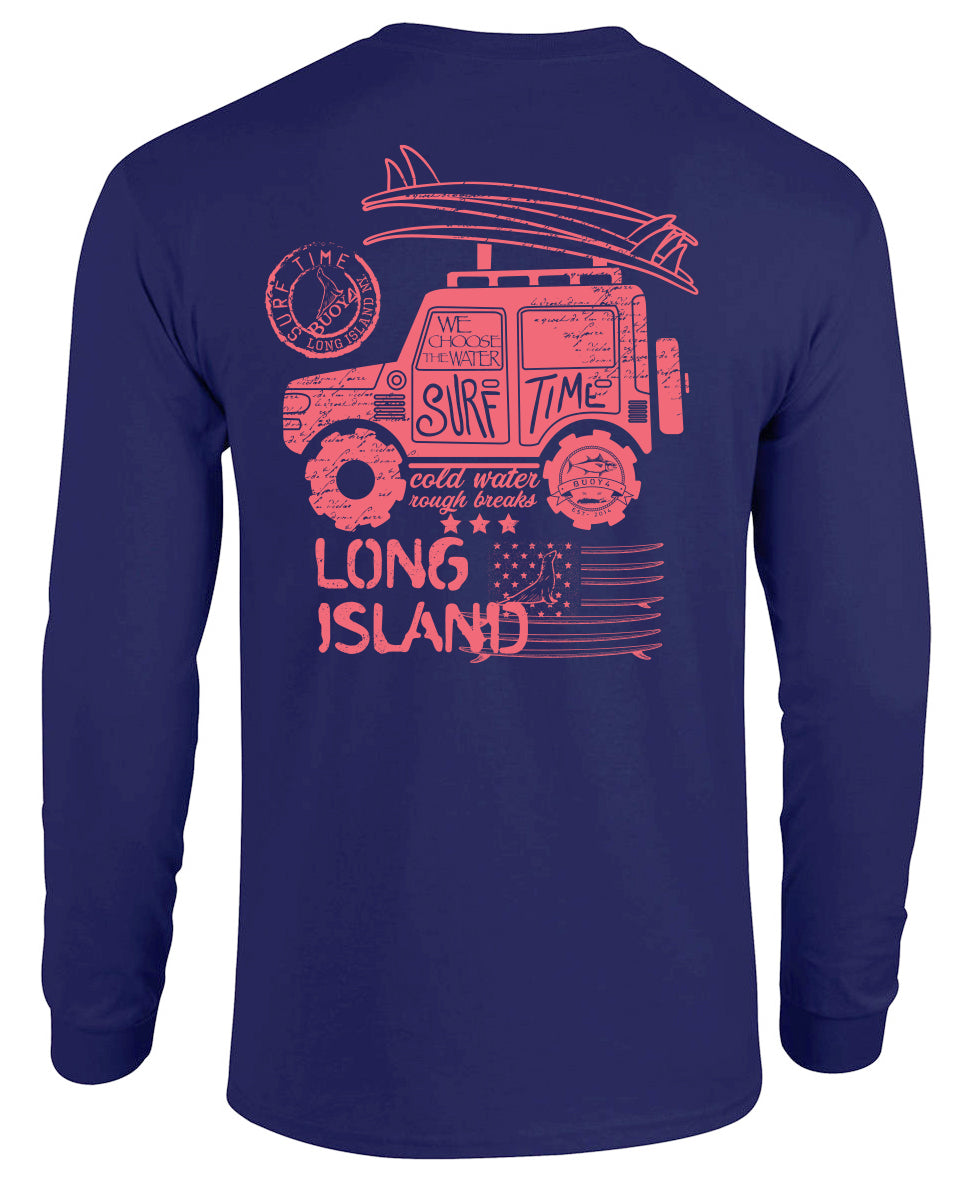 Buoy 4 Long Island Surf Long Sleeve Graphic Tee