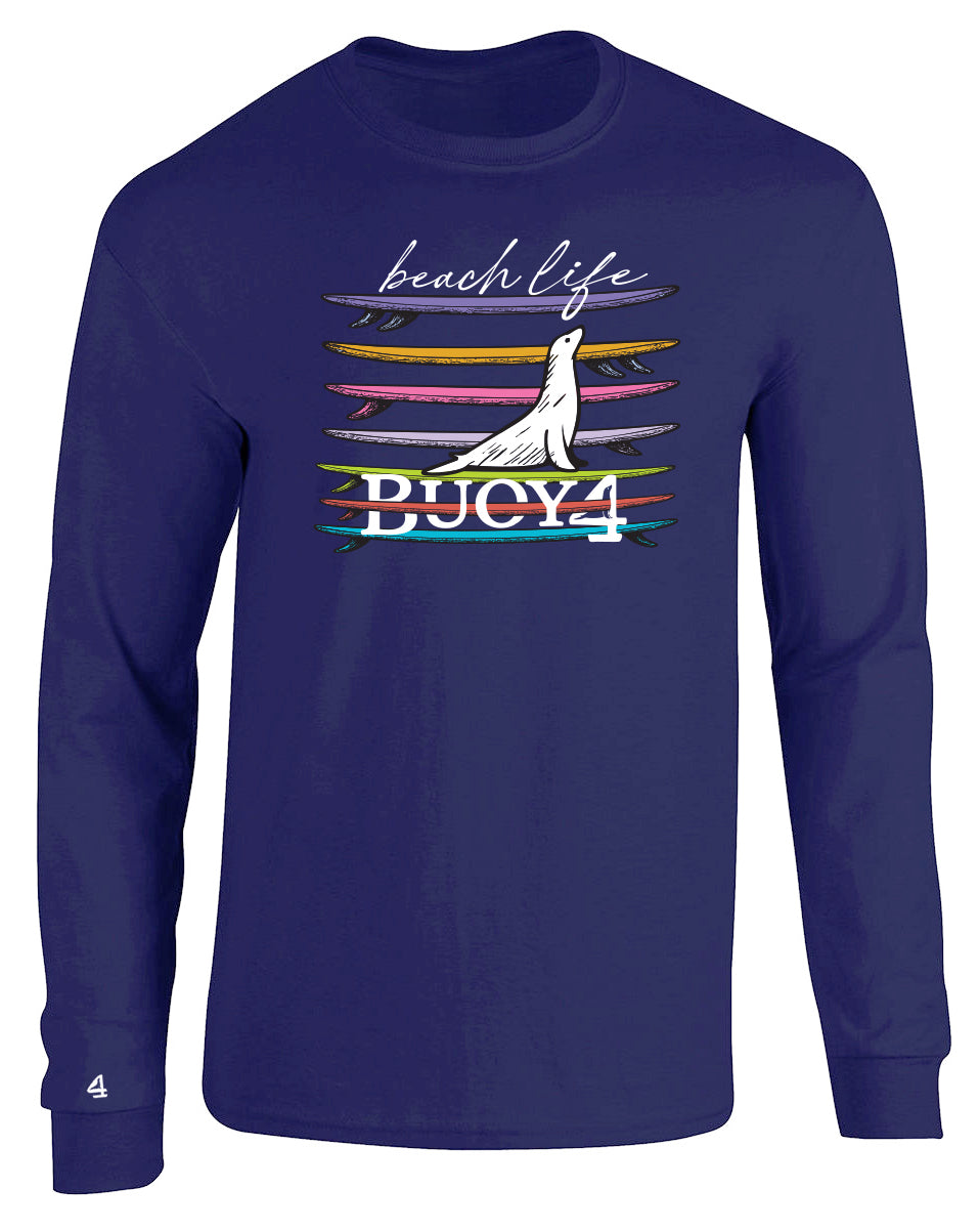 Buoy 4 Beach Life Long Sleeve Graphic Tee