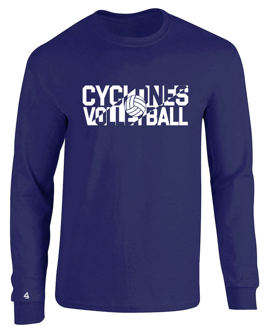SOUTH SIDE CYCLONES VOLLEYBALL LS Tshirt