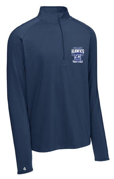 Hawks Track and Field Embroidered 1/4 zip