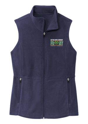 Captain Corrigan Memorial FDNY Embroidered Womens Fleece Vest