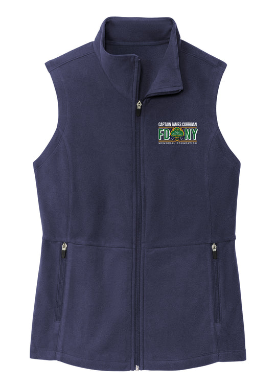 Captain Corrigan Memorial FDNY Embroidered Womens Fleece Vest