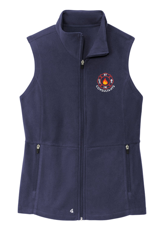 NY Fire Consultants Embroidered Womens Fleece Vest