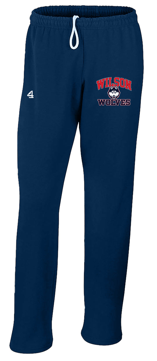 WILSON Crewneck open bottom sweats
