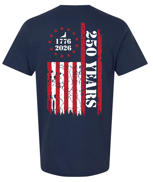 BUOY 4 250 YEARS USA FLAG TEE
