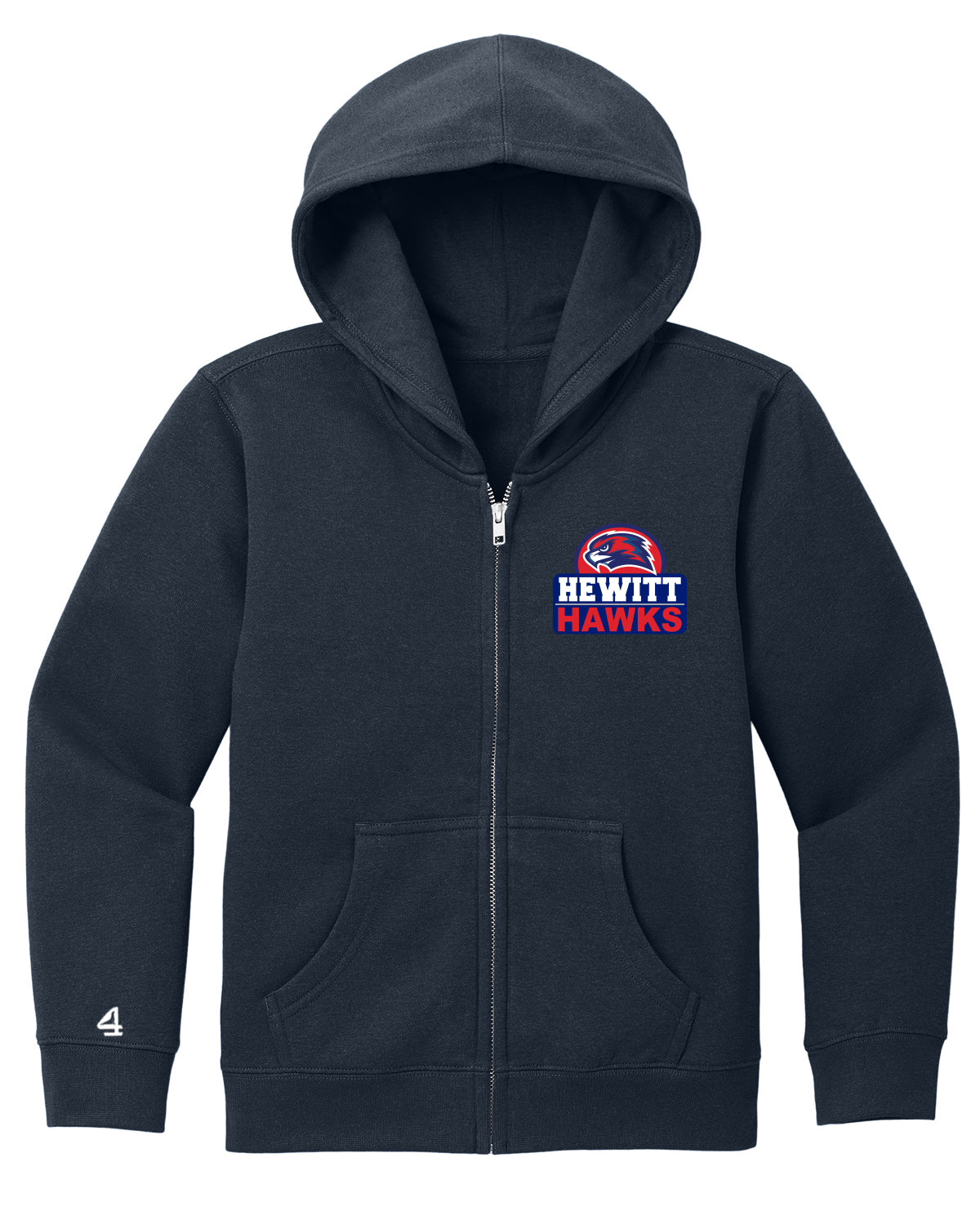 Hewitt Elementary Hawks Full Zip Hoodie