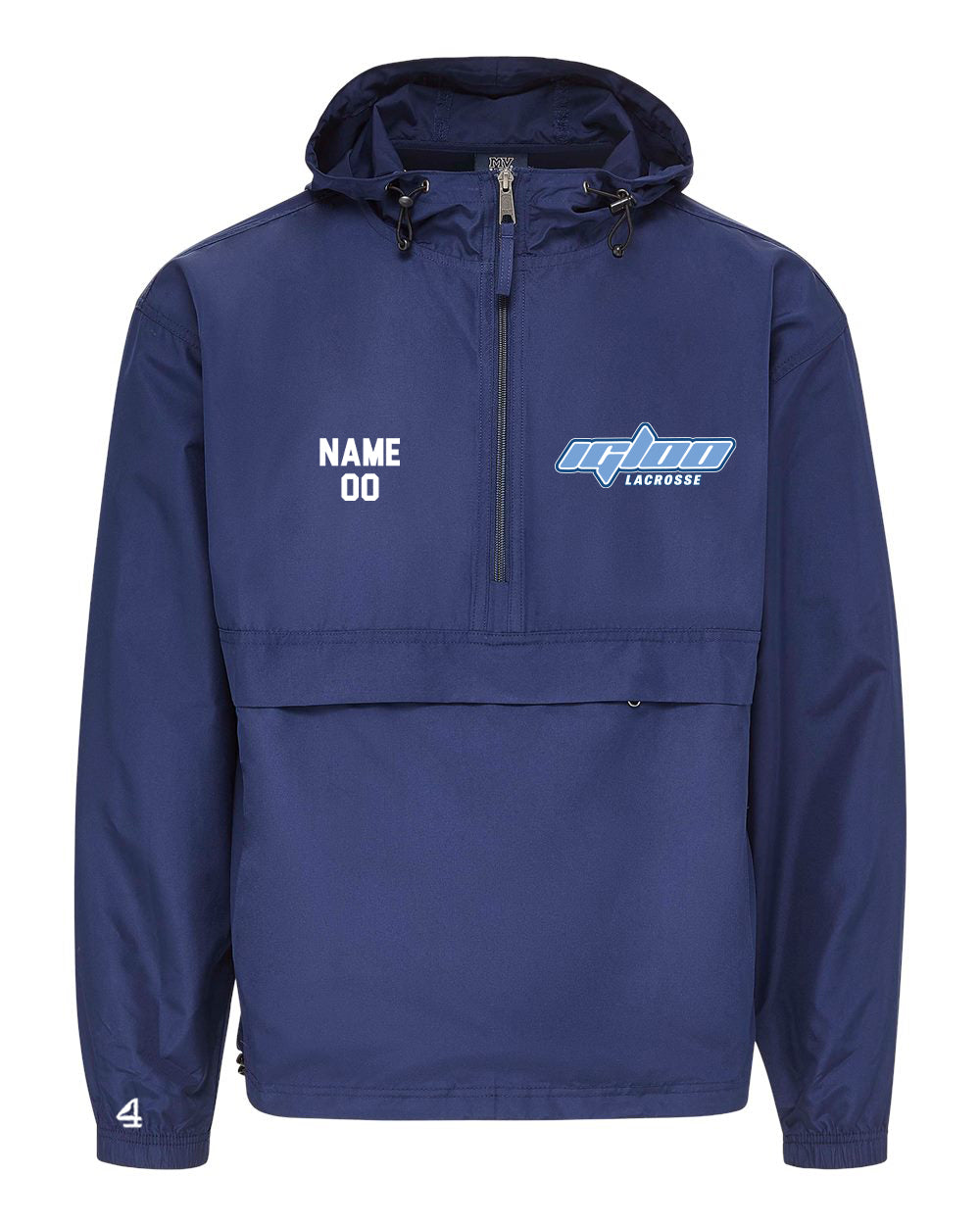 IGLOO LACROSSE Embroidered Packable Wind Breaker