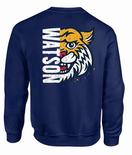 WATSON ELEMENTARY WILDCATS Spirit CrewNeck Sweatshirt