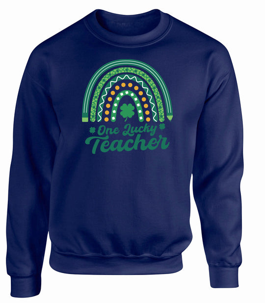 Lucky Teacher Buoy4 Crewneck Sweatshirt