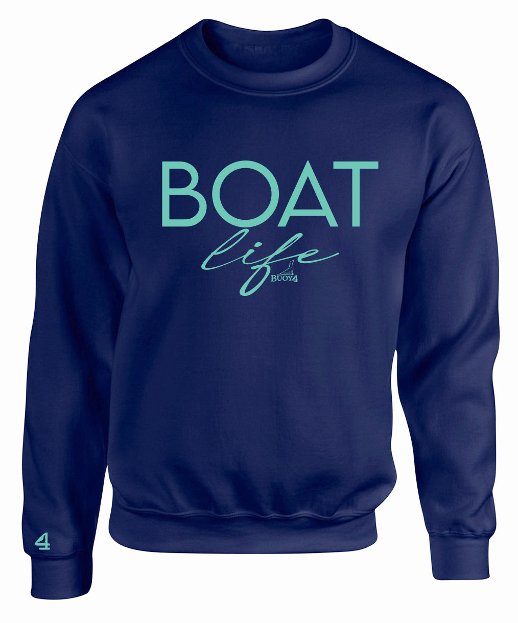 Buo4 Boat Life Crewneck Sweatshirt