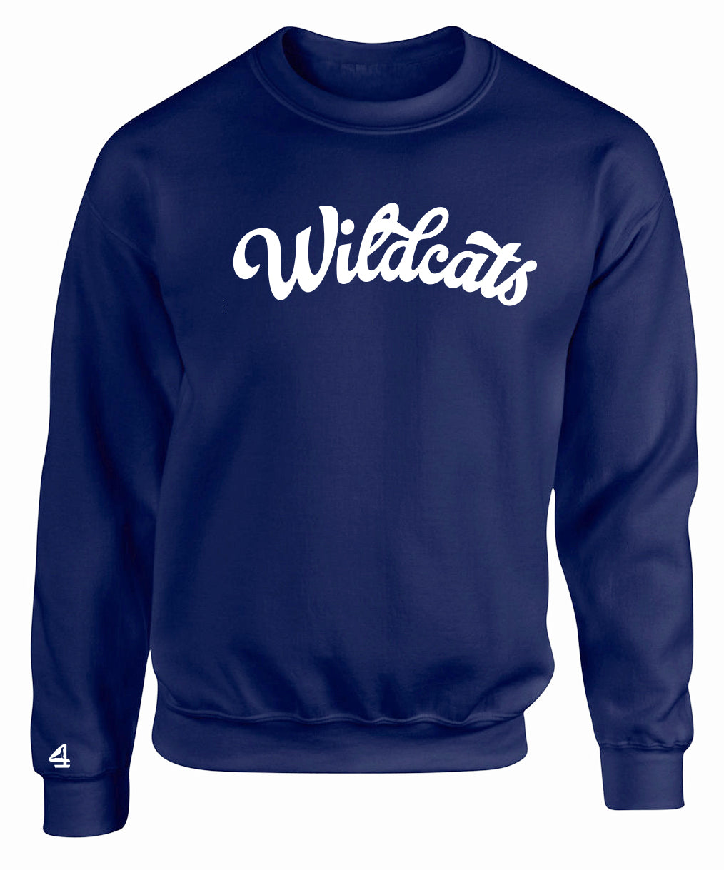 WATSON ELEMENTARY WILDCATS Script CrewNeck Sweatshirt