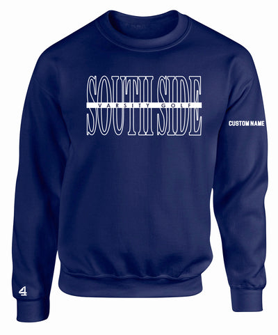 South Side Girls Golf Crewneck Sweatshirt custom embroidery name