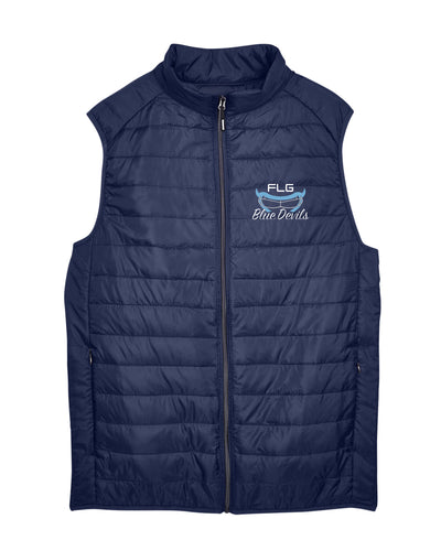 FLG LACROSSE BLUE DEVILS Embroidered Mens' Puffer Vest