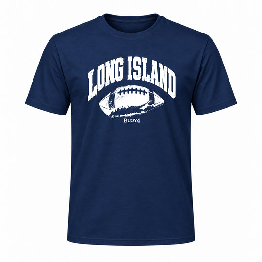 LONG ISLAND NY MAP FOOTBALL GRAPHIC TEE