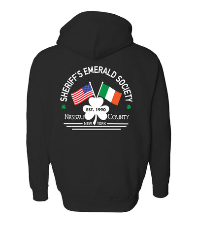 NASSAU COUNTY SHERIFF'S EMERALD SOCIETY Full Zip Hoodie