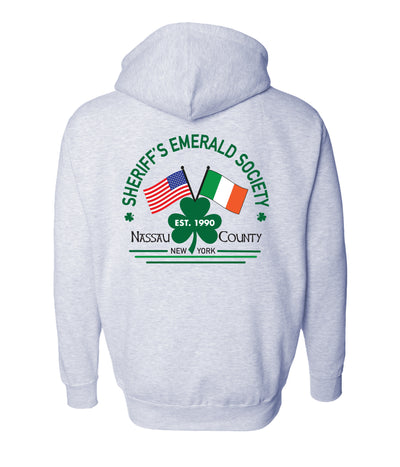 NASSAU COUNTY SHERIFF'S EMERALD SOCIETY Full Zip Hoodie