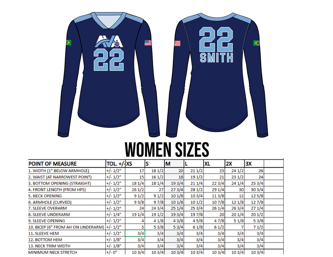 AVA Atlantic Volleyball Academy Uniform