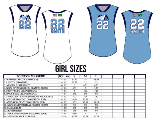 AVA Atlantic Volleyball Academy Uniform