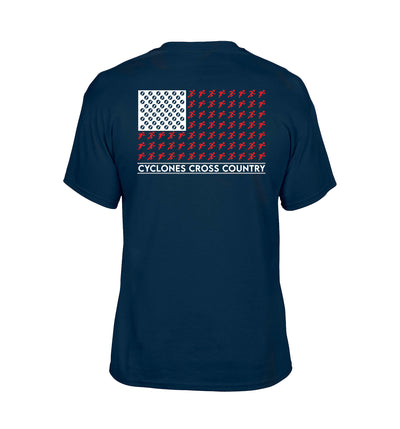 CYCLONES CROSS COUNTRY FLAG Short Sleeve Tee