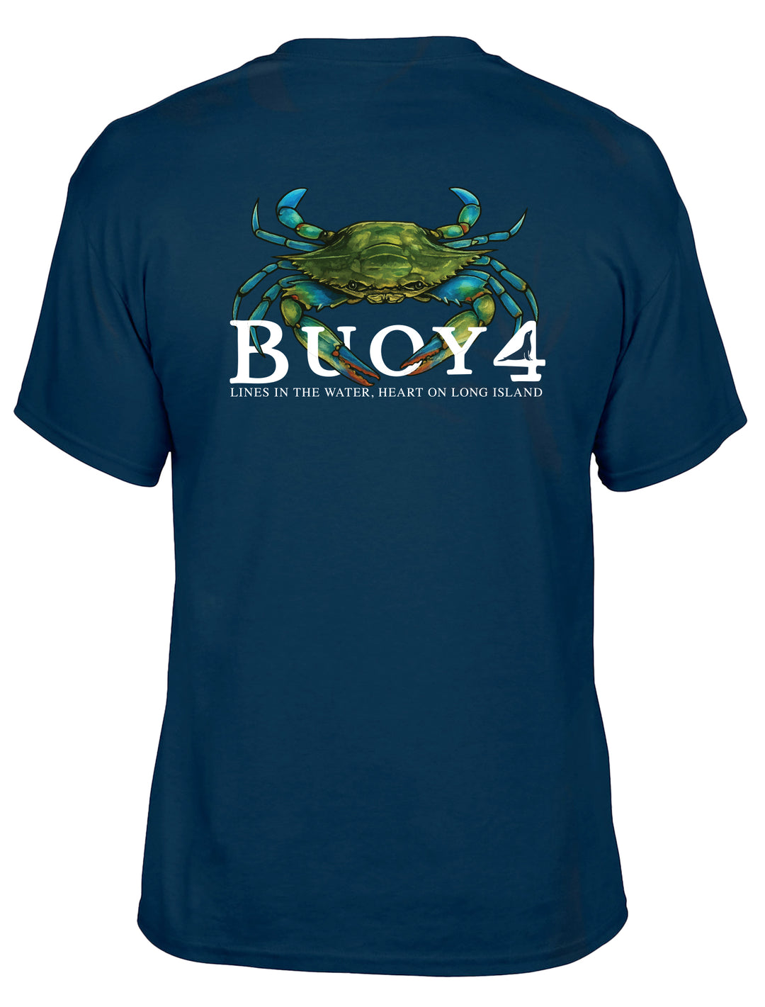 Buoy 4 Blue Claw Crab Short Sleeve Graphic Tee
