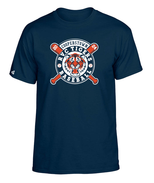RVC Tigers Baseball Short Sleeve Tee w/ custom name and number