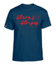 Buoy4 Stars and Stripes Short Sleeve Graphic Tee