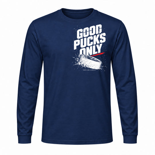 GOOD PUCK ONLY HOCKEY LONG SLEEVE GRAPHIC TEE