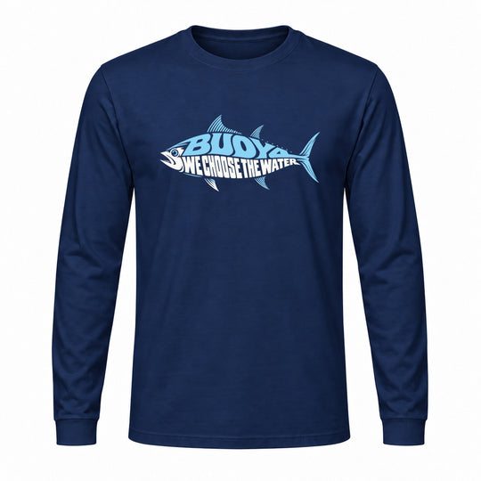 BUOY4 WE CHOOSE THE WATER TUNA LONG SLEEVE GRAPHIC TEE