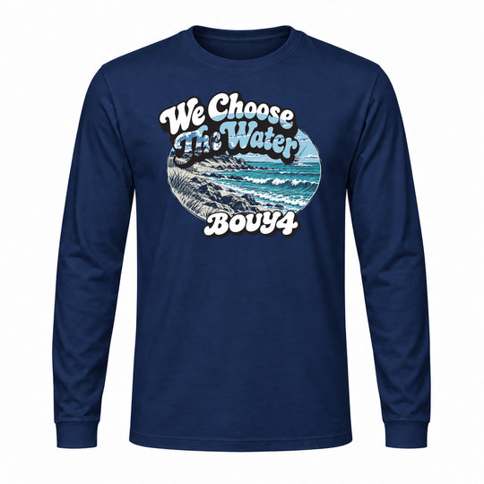 BUOY4 WE CHOOSE THE WATER BEACH LONG SLEEVE GRAPHIC TEE