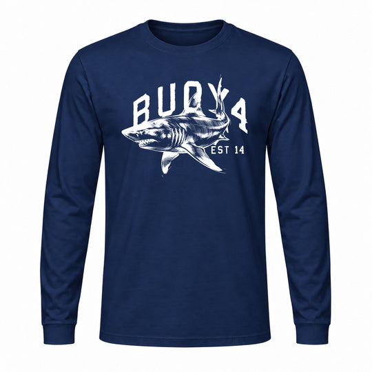 BUOY4 SHARK EST LONG SLEEVE GRAPHIC TEE