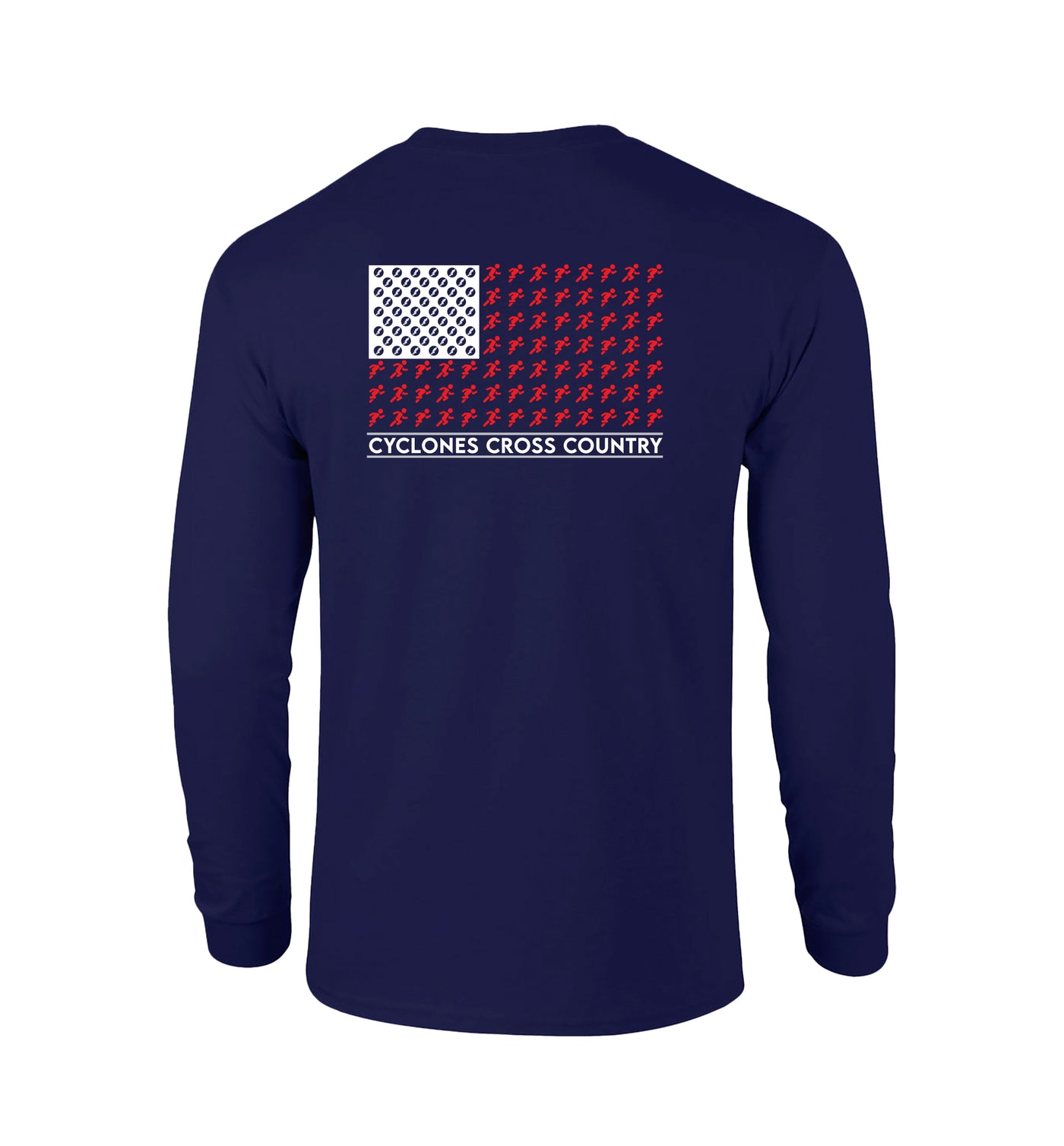 CYCLONES CROSS COUNTRY Flag Long-sleeve shirt