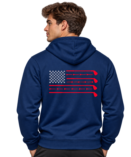 Buoy4 Golf Tee American Flag Hoodie