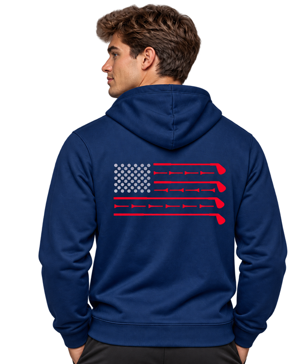 Buoy4 Golf Tee American Flag Hoodie